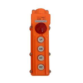 Botoeira Industrial para Talha Modelo COB62H com 4 Botões + Botão de Emergência