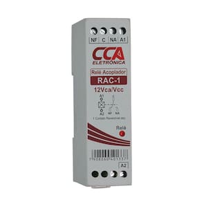 Relé Acoplador com 1 Contato Reversível 12Vca/Vcc