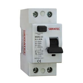 Interruptor Diferencial Residual DR Bipolar de 40A com 30mA de Sensibilidade