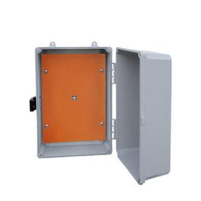 Placa de Montagem Plástica Cor Laranja Para Caixa Média - 245x165mm