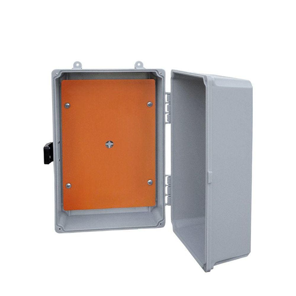 Placa de Montagem Plástica Cor Laranja Para Caixa Pequena - 165x120mm