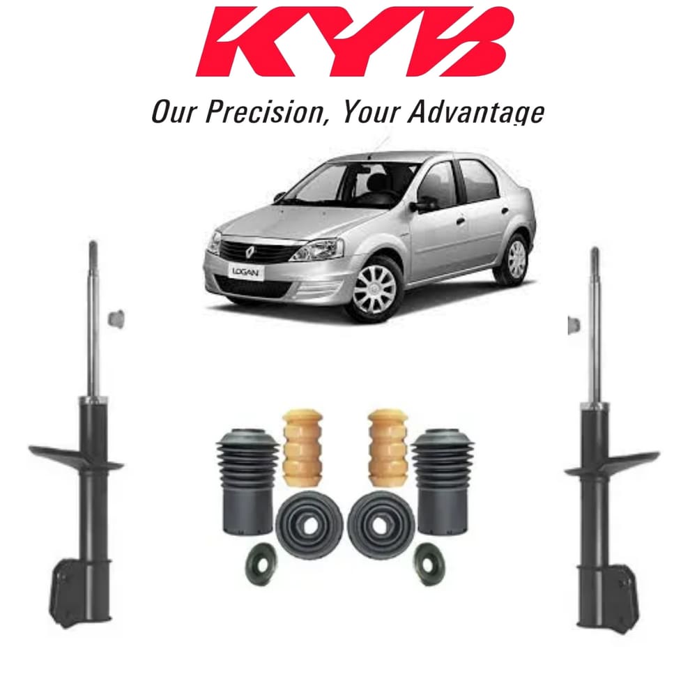 2 Amortecedor LD/LE Dianteiro+Kit Completo Renault Logan 1.0/1.6 2011 2012