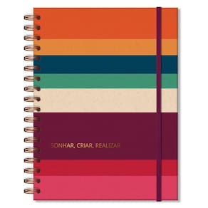 Caderno Colegial - Fina Ideia - Reciclar Pautado 160 Folhas