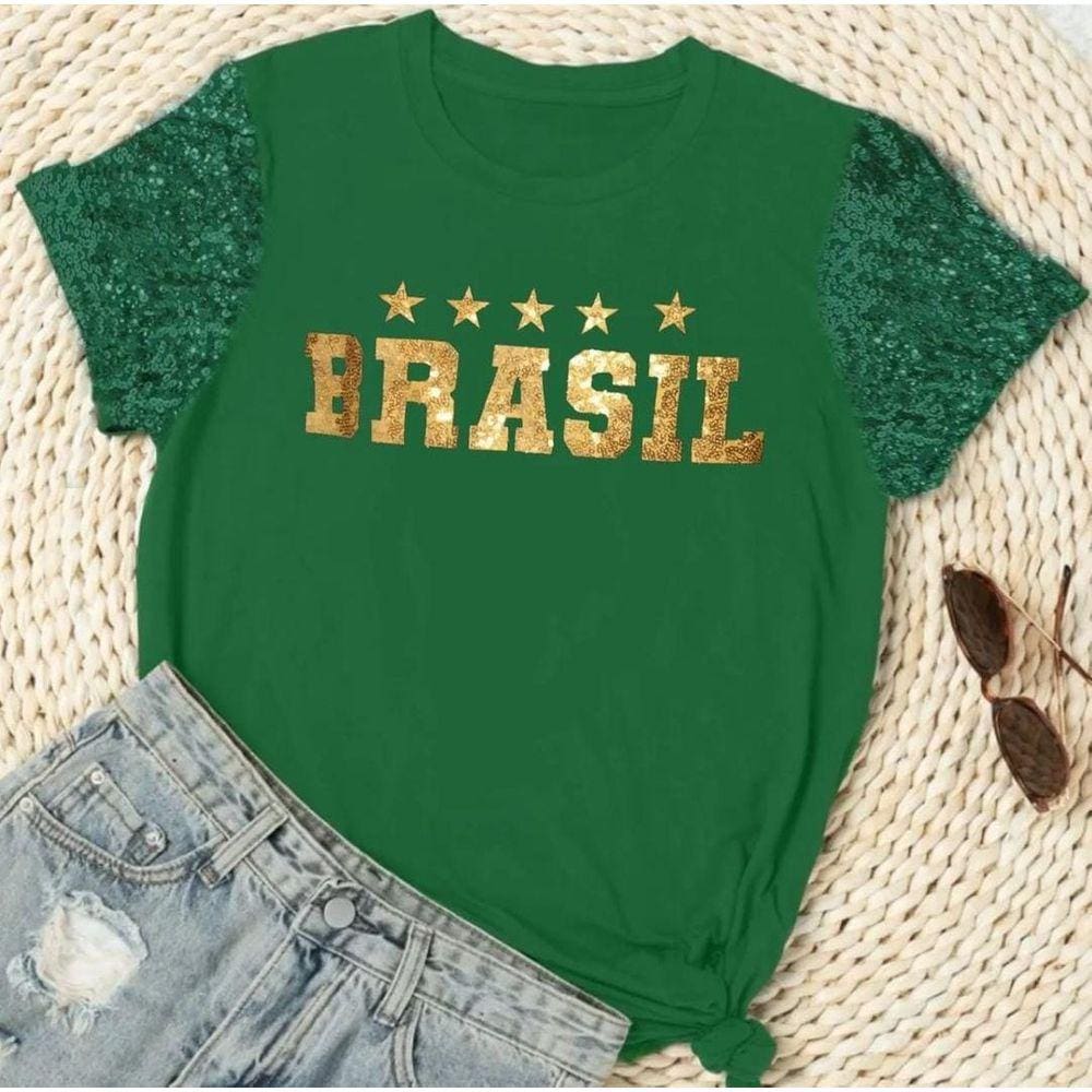 T shirt roblox camisa do brasil preta