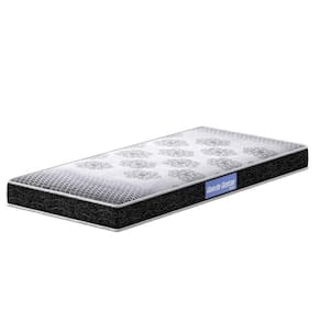 Colchão Solteiro Espuma D23 88x188x12cm Preto C/Branco