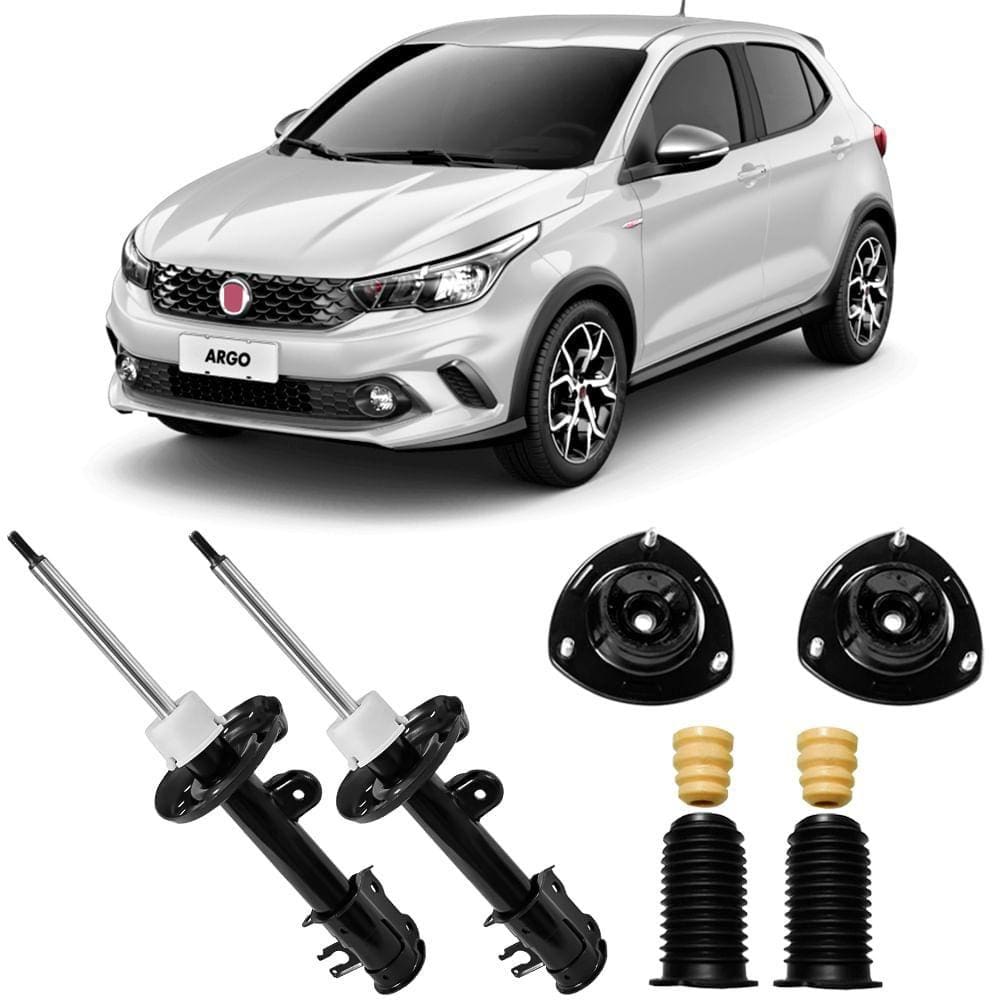 2 Amortecedor Fiat Argo Cronos 2017 A 2020 Nakata E Kit