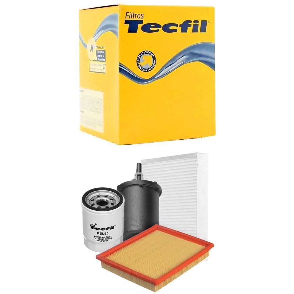 Kit Troca De Filtros Palio 1.0 8v Fire Gasolina Flex Tecfil