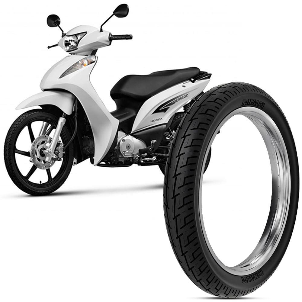 Pneu Moto Biz 125 Rinaldi Aro 14 80/100-14 49l Traseiro Bs32