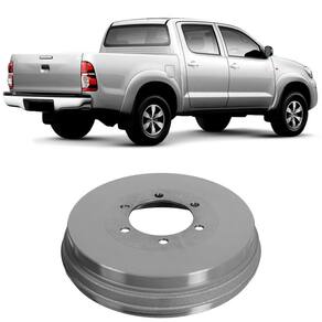 Tambor Freio Hilux 2.8 3.0 Traseiro Sem Cubo 6 Furos Trw