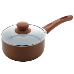 Panela Rosé 20cm Revestimento Cerâmico Com Tampa Lyor