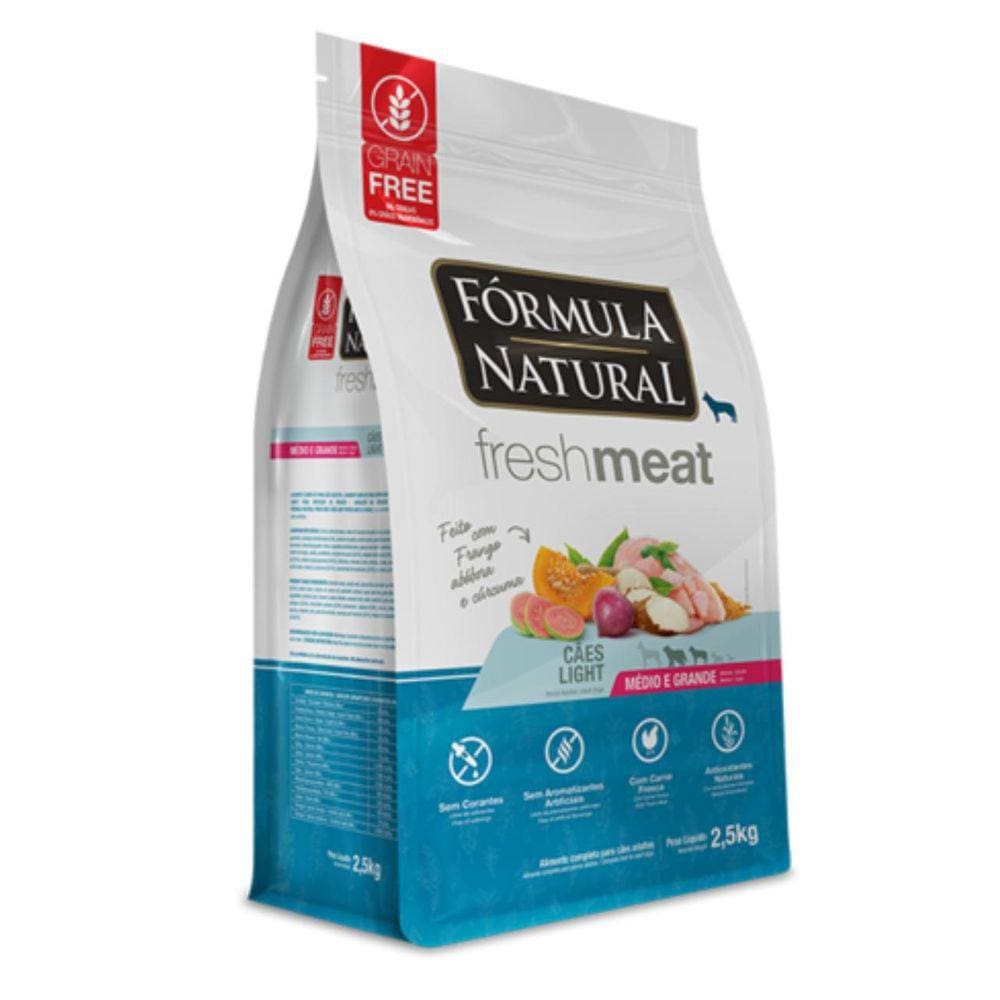 Fórmula Natural Fresh Meat Cães Ad Light Médio E Grd 12Kg