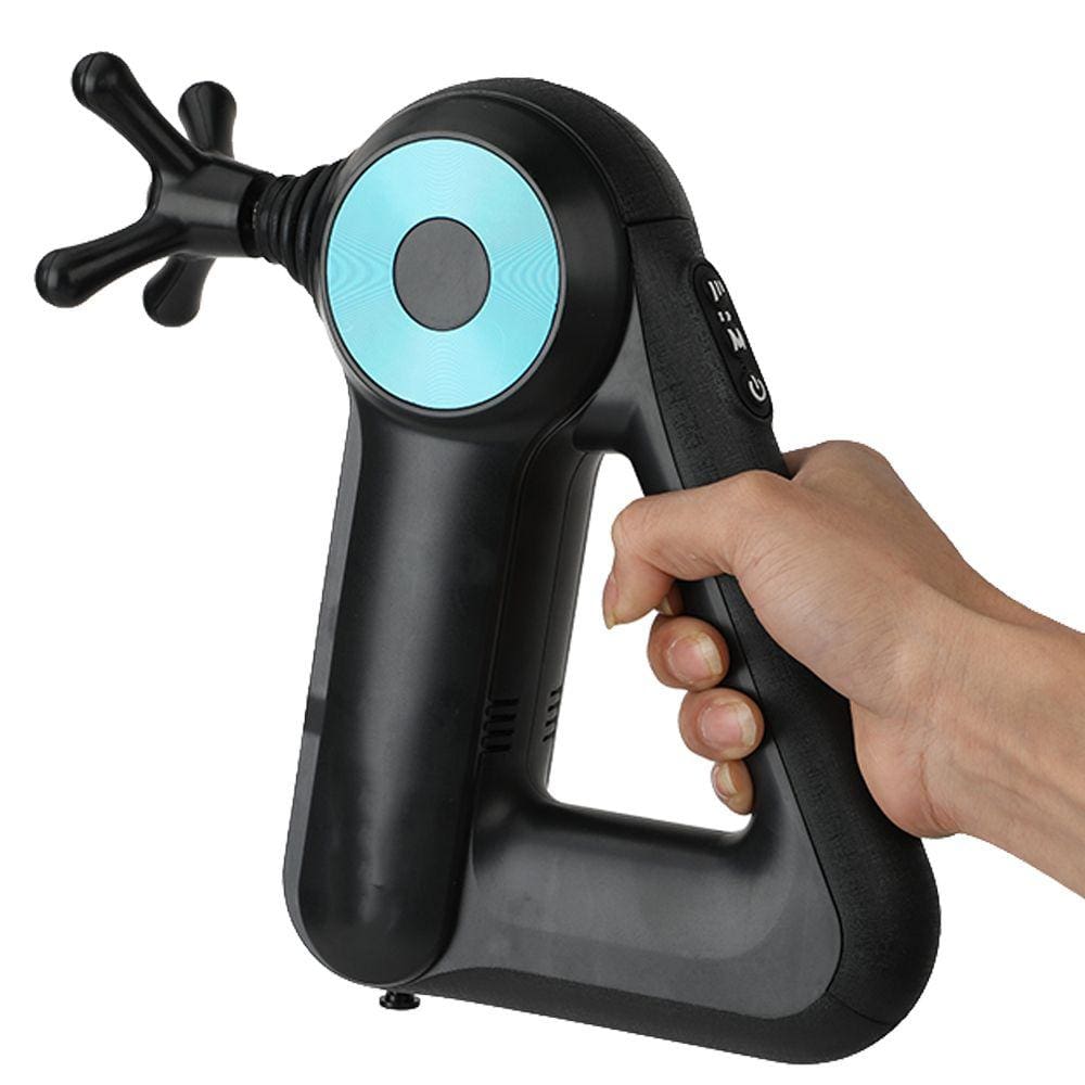 Aparelho Massagem Corporal Massageador 12 Pontas 6 Modos Alivia Dores Costas Corpo Relaxa Anti Estresse Manual