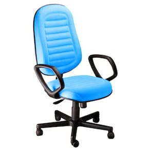 Cadeira Presidente Gomada Com Braços Linha Blenda Azul