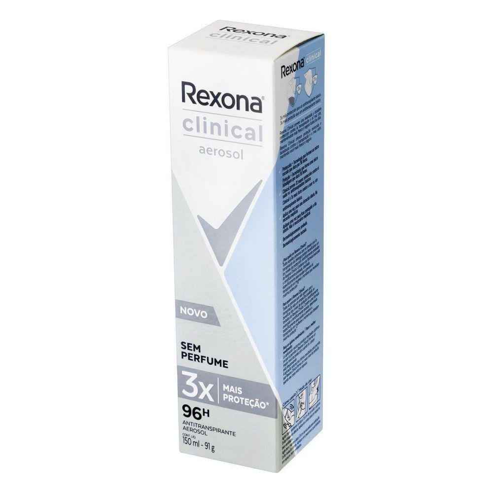 Desodorante Rexona Clinical Clean Aerosol Masculino 12 Und