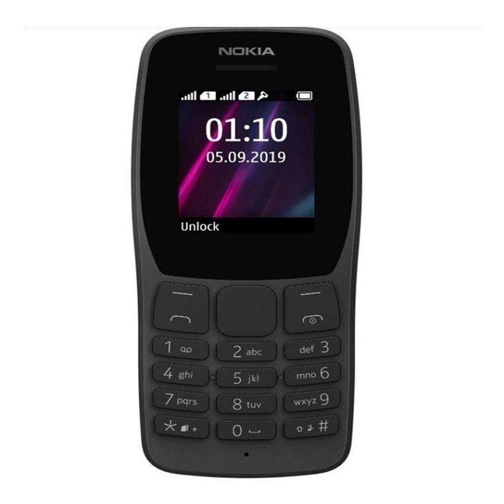Nokia 110 (2019) Dual Sim 32 Mb Preto 32 Mb Ram