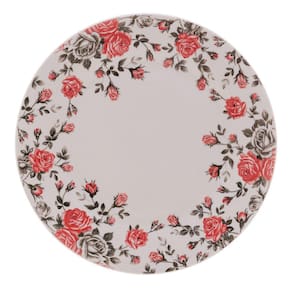 Prato Raso de Porcelana Pink Garden 27cm Lyor