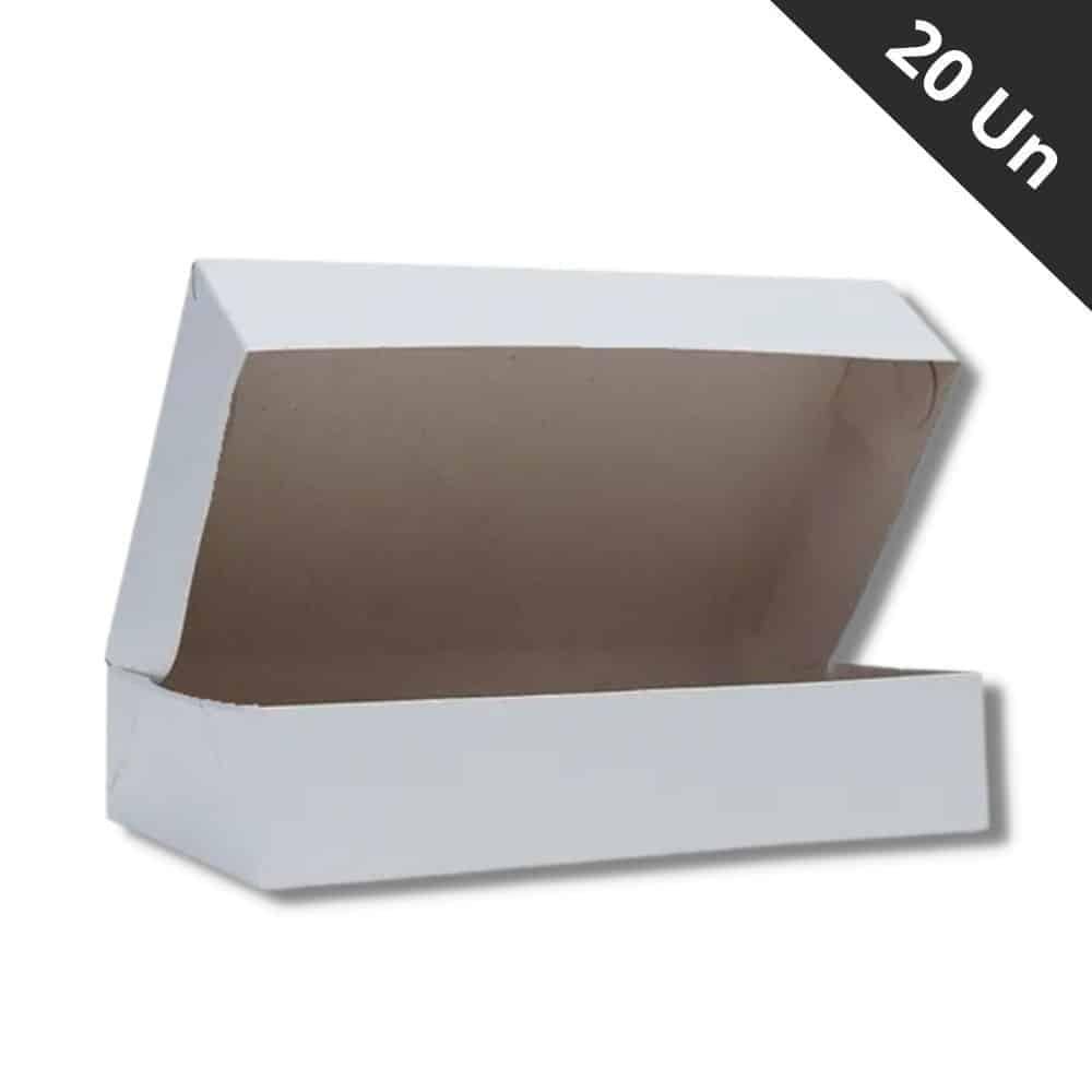Caixa Presente Branca 22X15x5 Cm C/ 20 Unidades