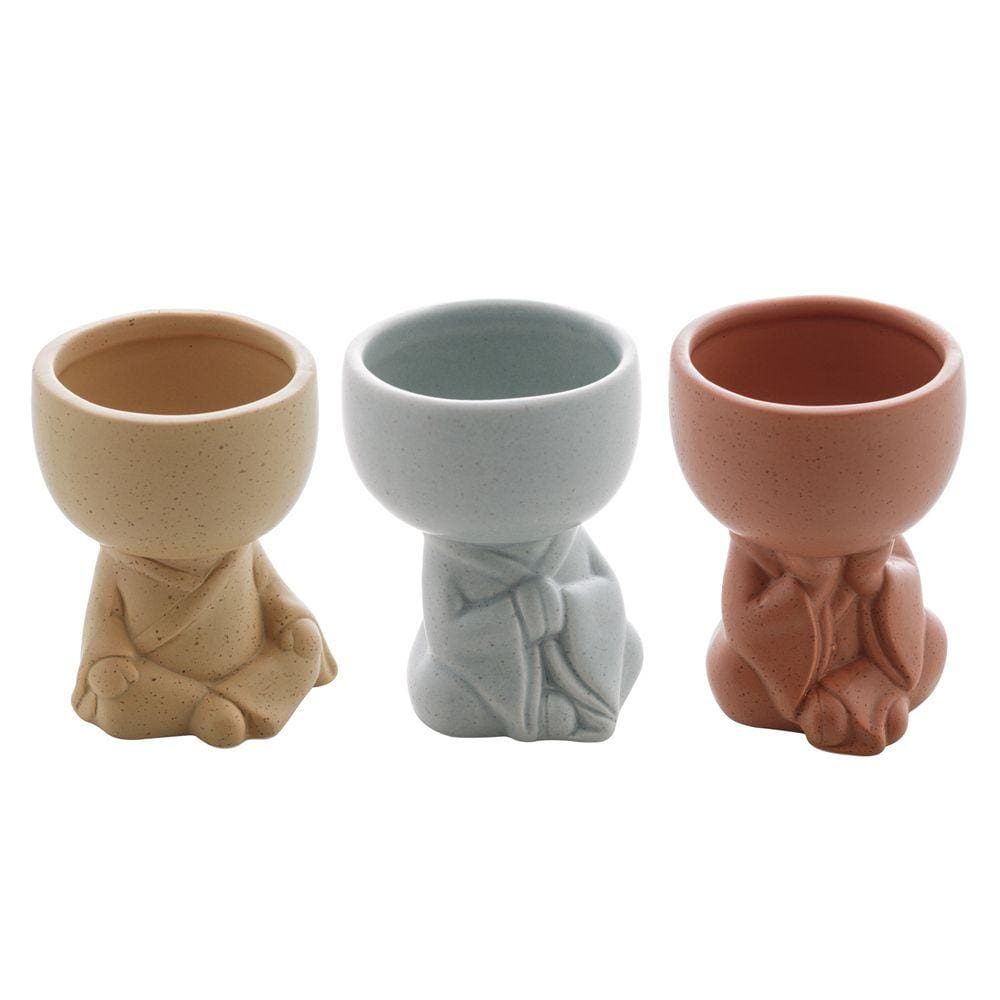 Kit Cachepot Dolomita Monge Alegre 3 peças HL House