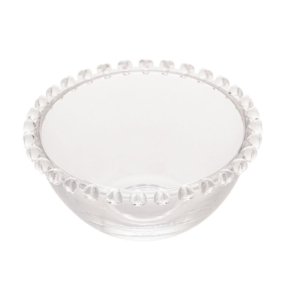 Bowl Cumbuca de Cristal Coração Transparente 13cm Lyor