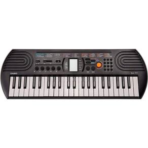 Teclado Musical Infantil Mini 44 Teclas Casio SA-77 Cinza