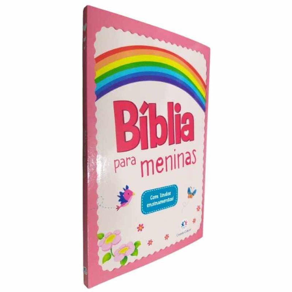 Livro Físico Bíblia Para Meninas Com Lindos Ensinamentos