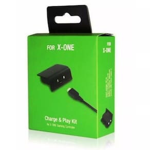 Bateria E Cabo Carregador Controle Xbox One Charge Play Kit