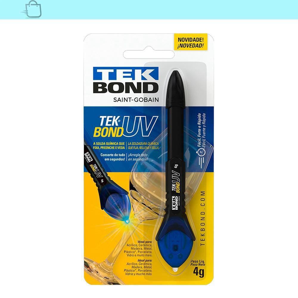 Caneta UV Tekbond Cola e Seca