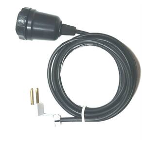 Soquete C/ Rabicho Preto 2 Metros E Plug Para Iluminação