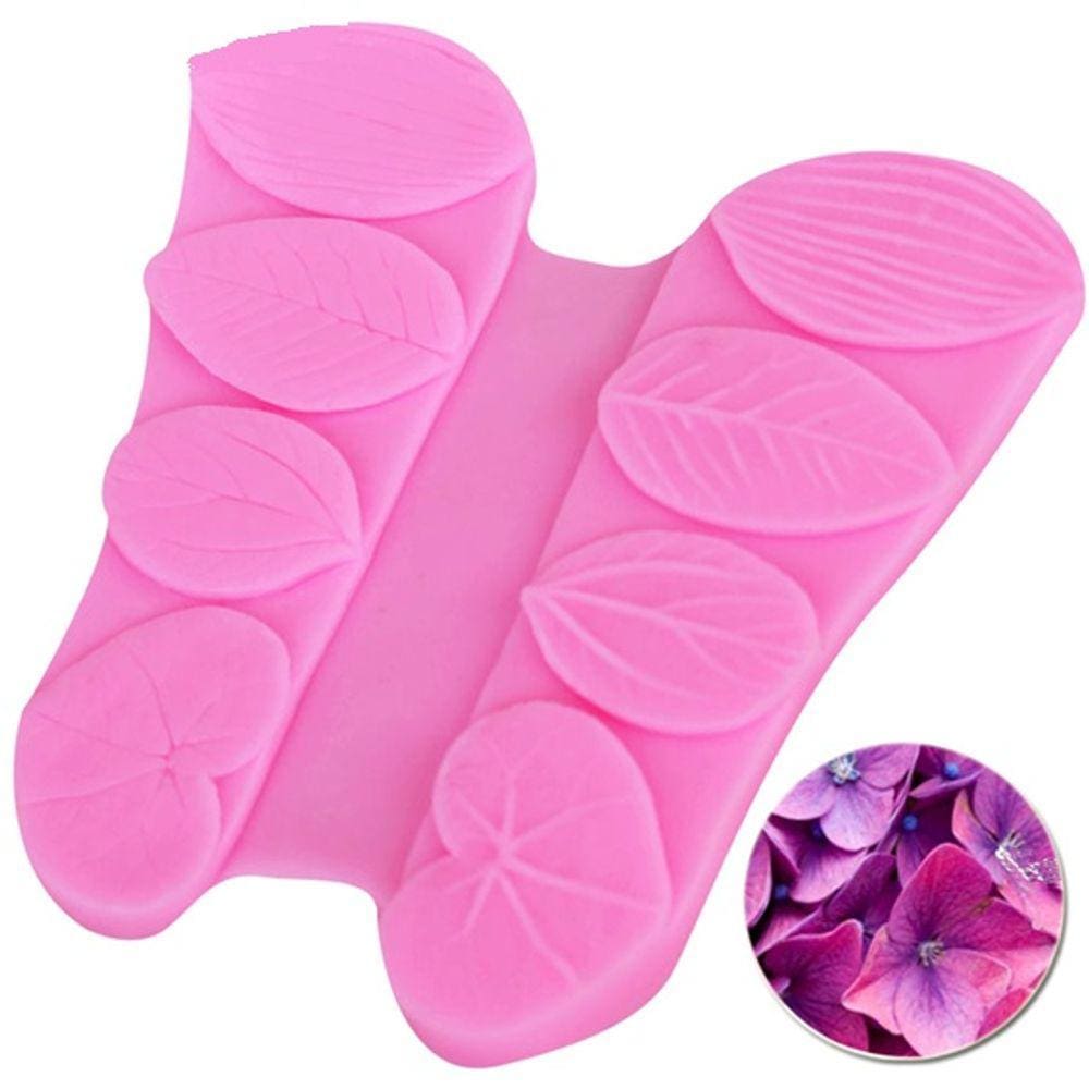 Molde De Silicone Pétalas De Flor E Folha