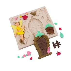 Molde De Silicone Bosque/Jardim Encantado, Fada