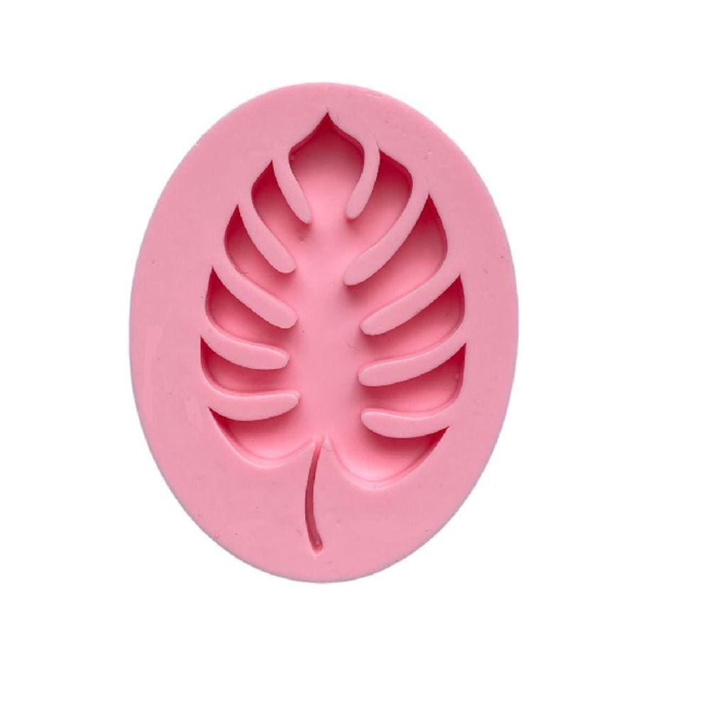 Molde De Silicone Folha Costela De Adão