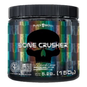 Pré Treino Bone Crusher 150G Black Skull Limonada De Amora