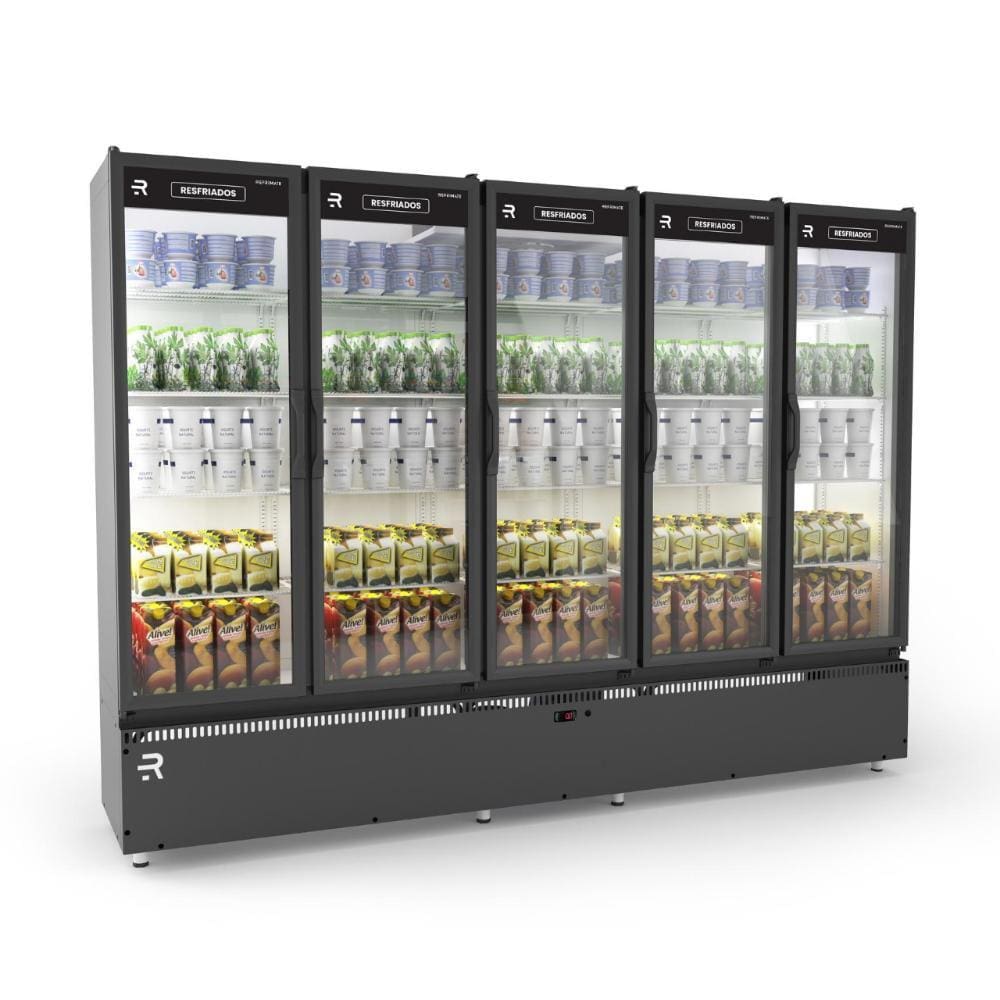 Auto Servico Frios E Laticinios Asvr5p Preto Vanguard 5 Portas 127V - Refrimate