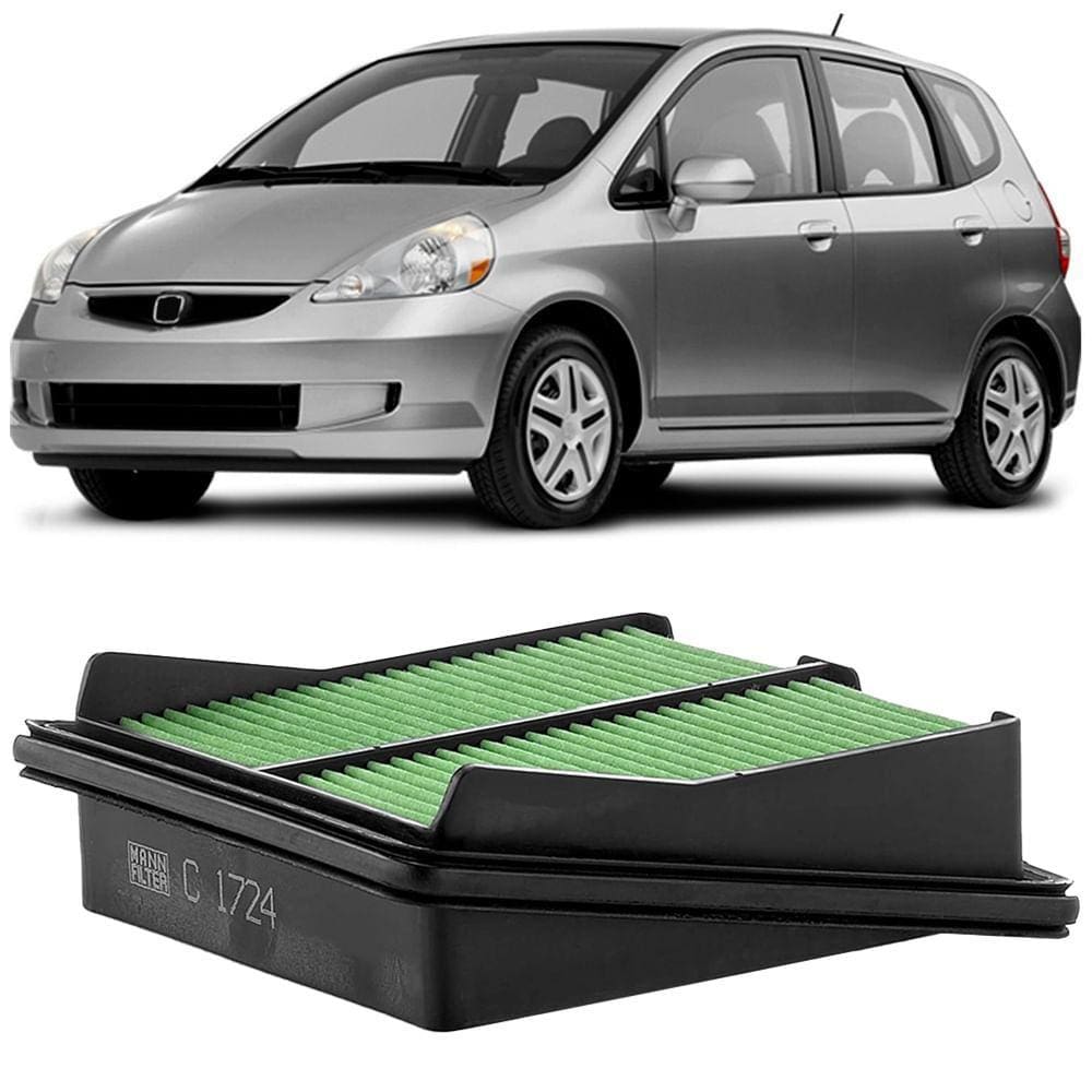 Filtro Ar Honda Fit 1.5 2005 A 2008 Mann-filter C1724