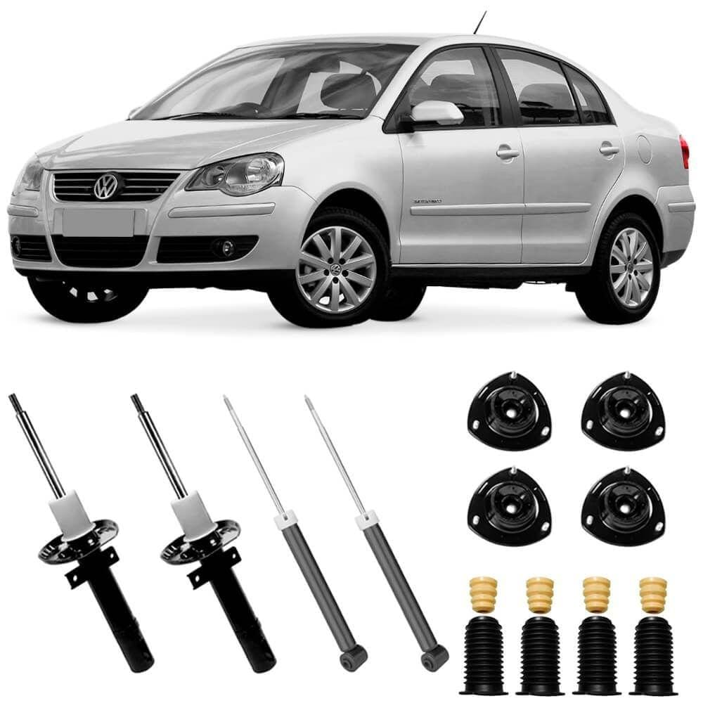 Kit 4 Amortecedor Fox Diant Tras Coxim Rol Batente Coifa