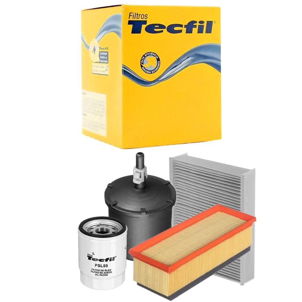 Kit Troca De Filtros Palio Attractive 1.0 1.4 Flex Tecfil