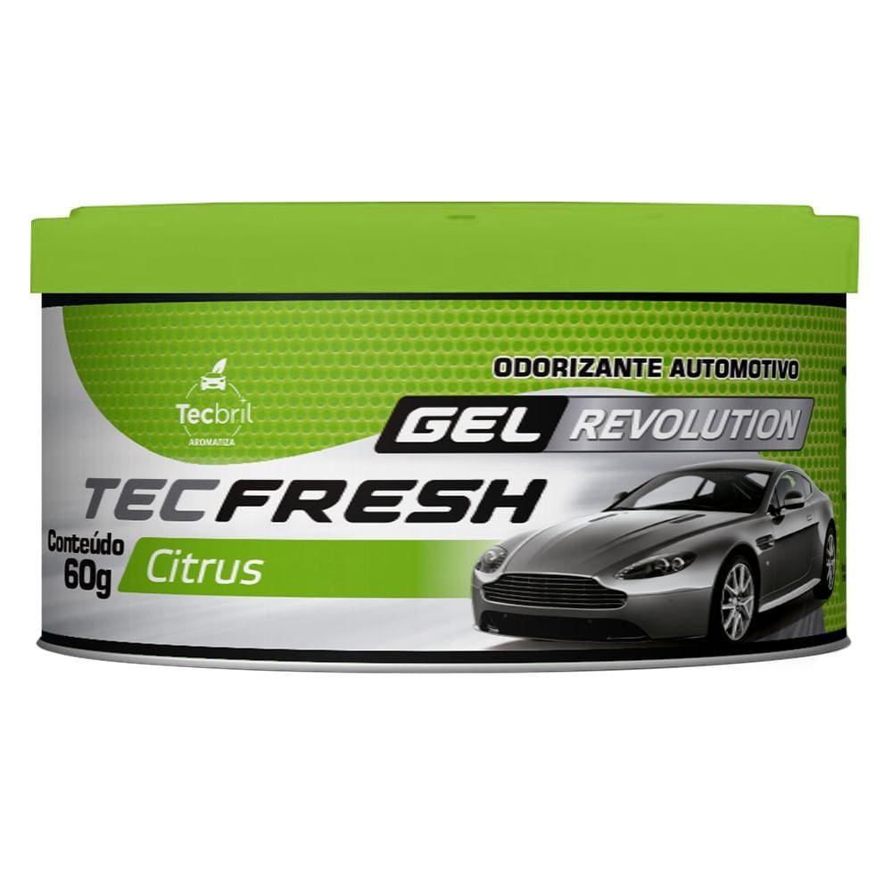 Aromatizante Automotivo Tecfresh Gel Revolution Citrus 60g