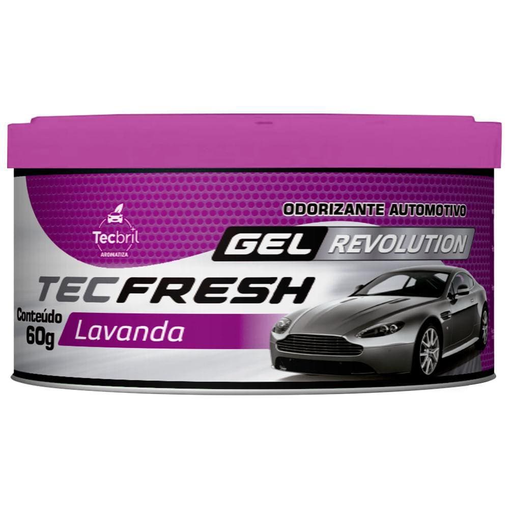 Aromatizante Automotivo Tecfresh Gel Revolution Lavanda 60g