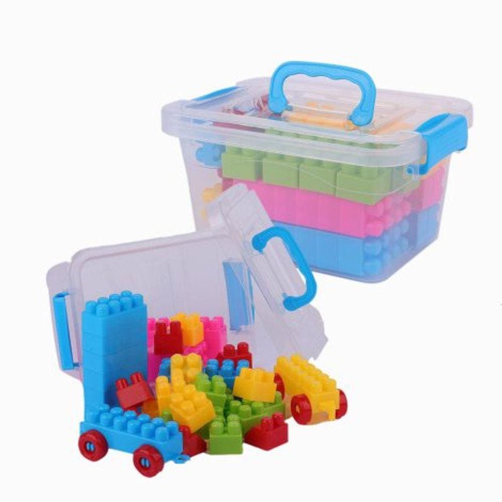 Brinquedo Maleta Blocos De Montar 48 Peças Paki Toys em Promoção