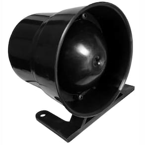 Sirene De Ré Piezoelétrica 24v 6 Sons 115db Preta
