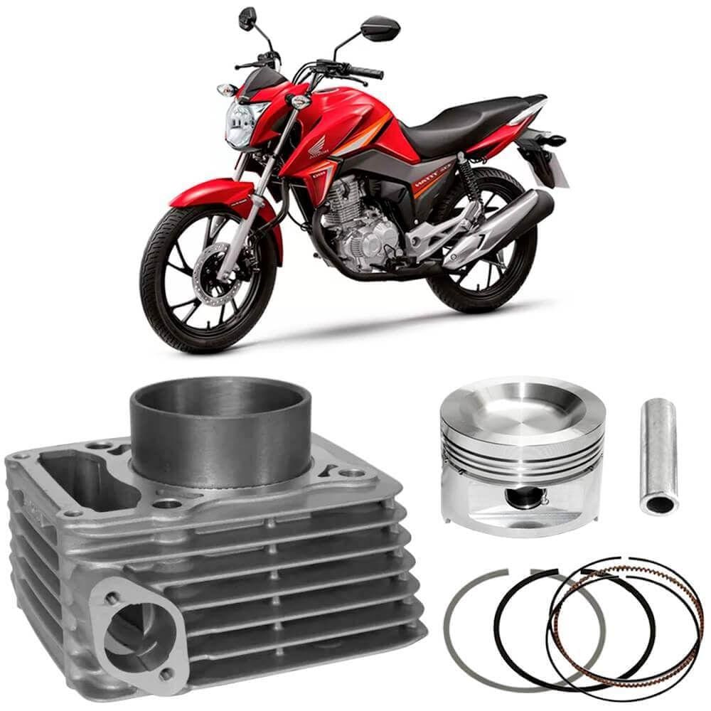 Kit Motor Cilindro Moto Honda Titan 160 2016 a 2017 Flex