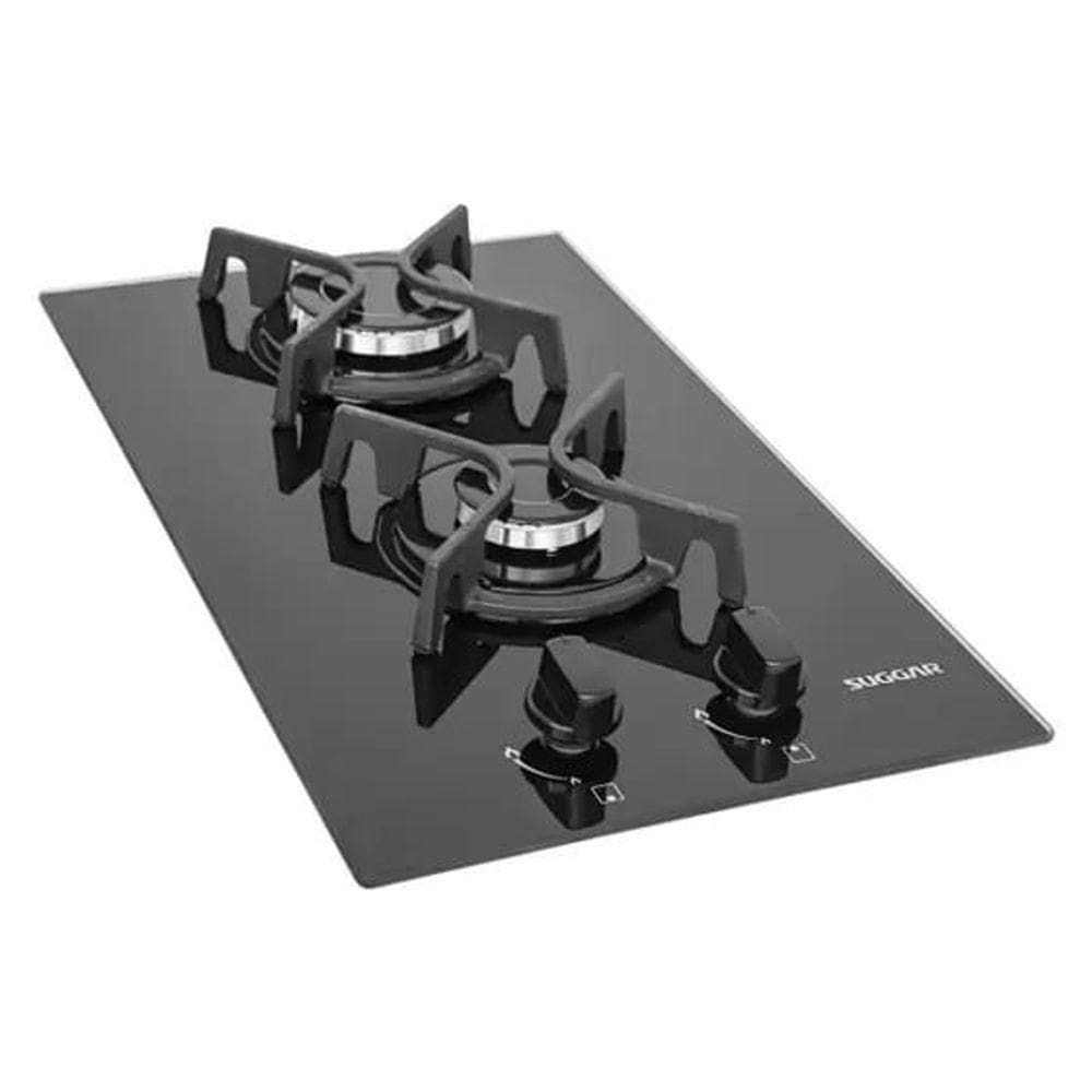 Cooktop Suggar 2 Bocas Ferro Fundido Preto Bivolt Fg2002fvp