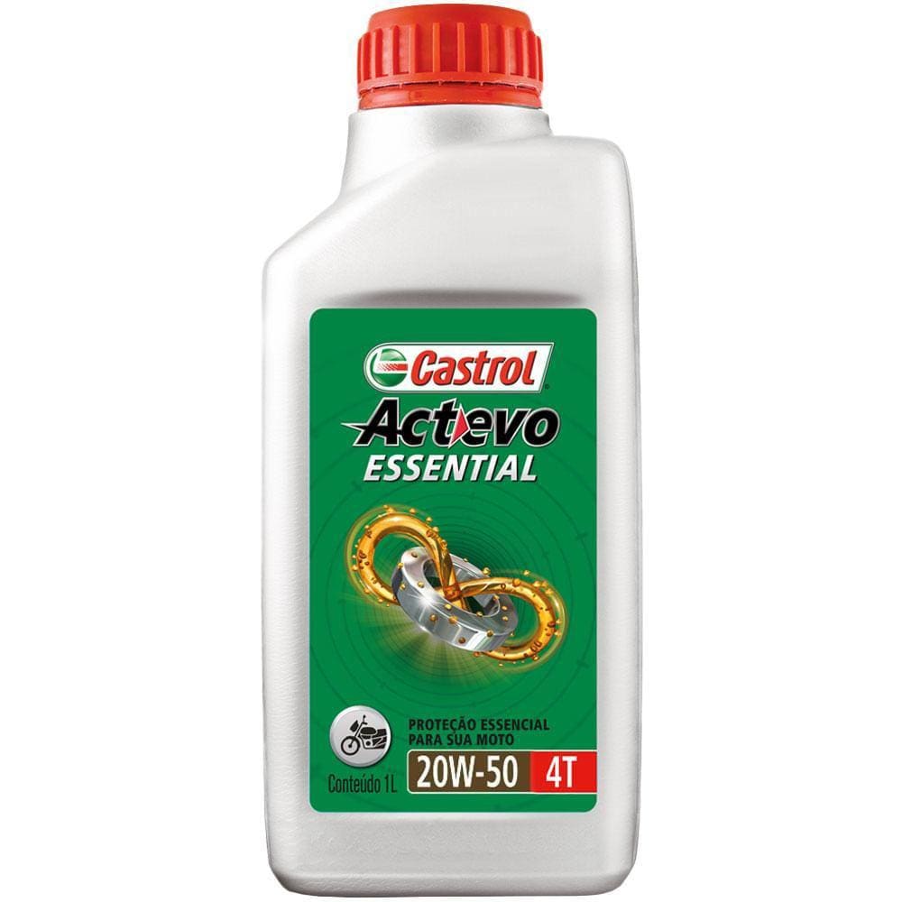 Óleo Lubrificante 20W50 Actevo Essential 4T SL Castrol 1L