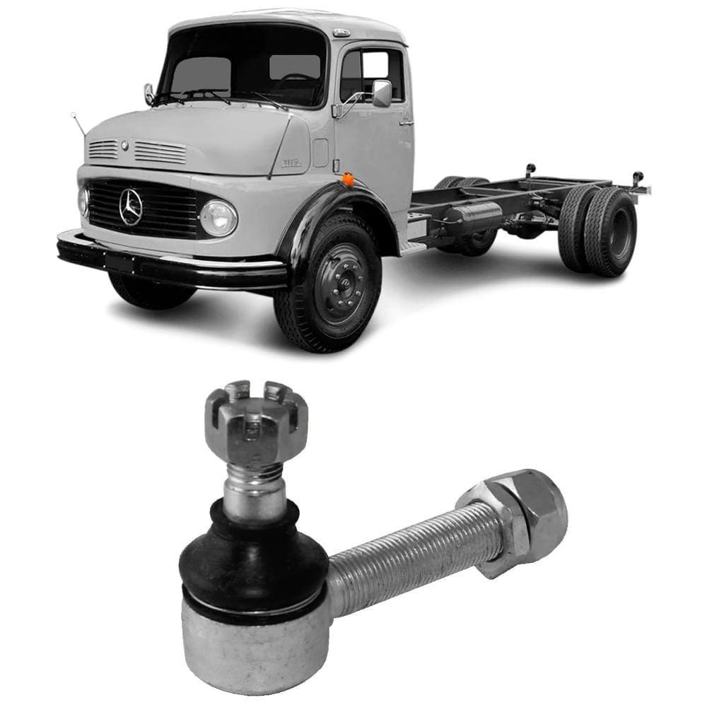 Terminal Direção Mb 1114 1116 914 Dianteiro Rosca Esquerda