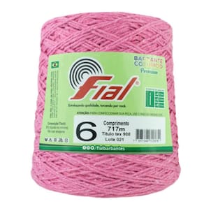 Barbante Colorido N06 700G - Fial 71-Rosa