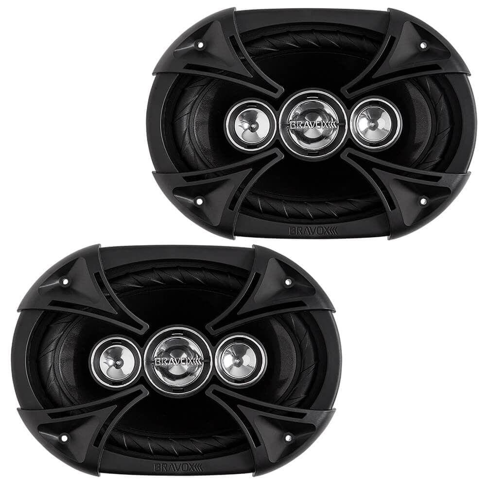 Par Alto Falante Quadraxial Black 6x9`` 110w Rms 4 Ohms