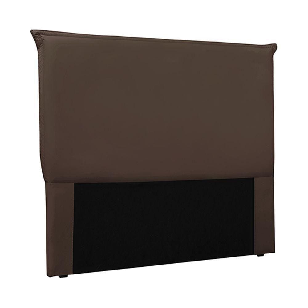 Cabeceira King Size 1,95m Trento Veludo Marrom Gran Belo