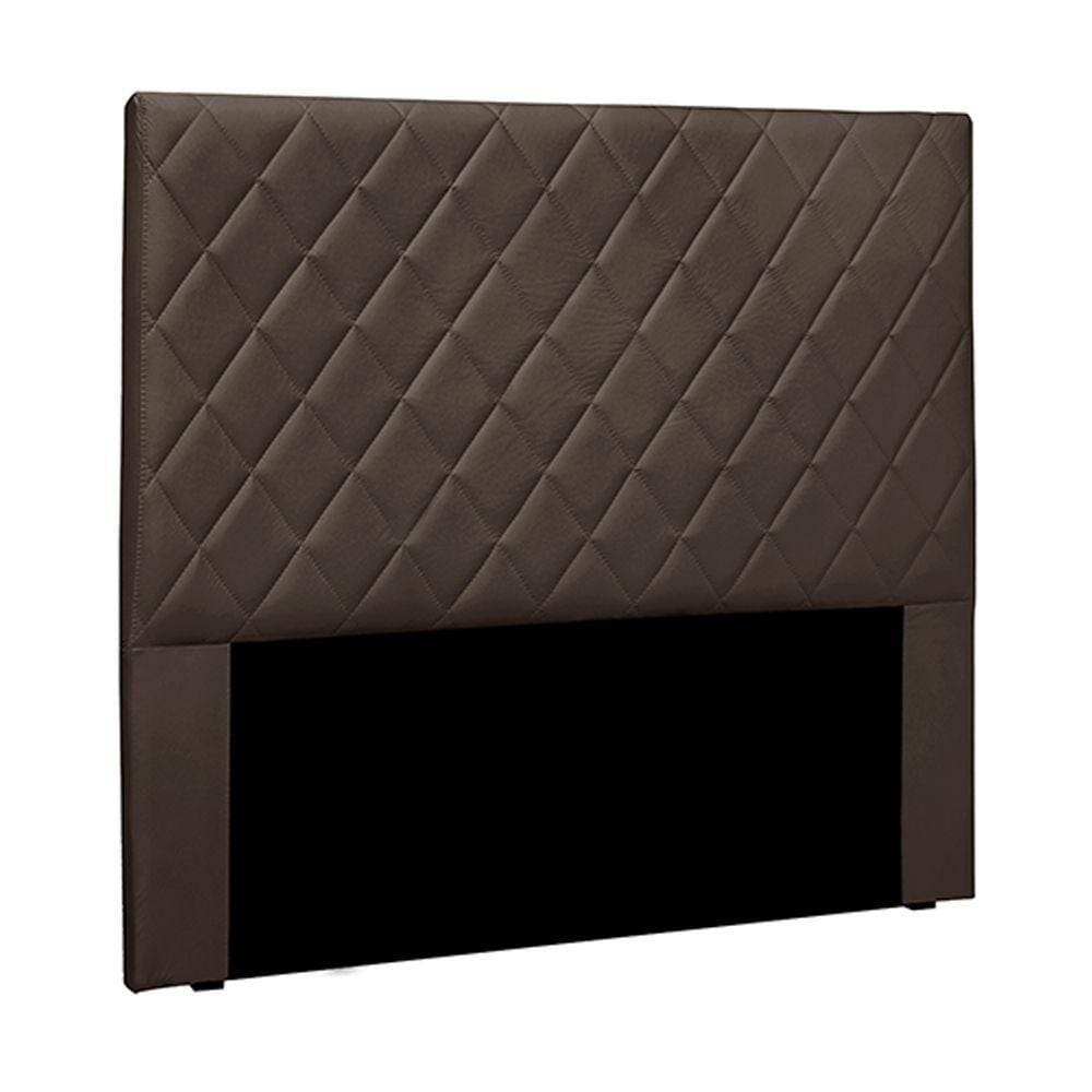 Cabeceira King Size 1,95m Givenchy Veludo Marrom Gran Belo