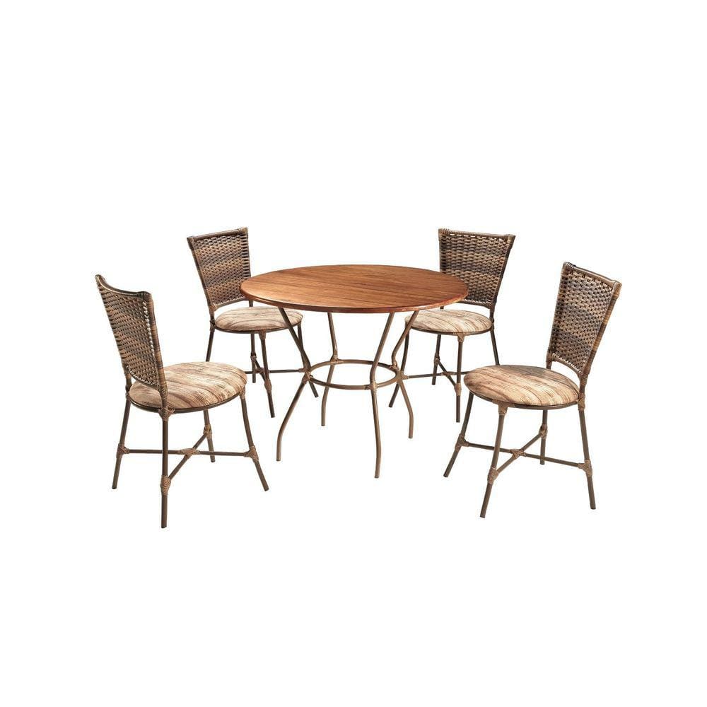 Conjunto 4 Cadeiras 1 Mesa Madeira Green Art & Luxo Carvalho