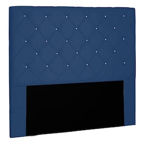 Cabeceira King Size 1,95m Tàzio Suede Azul Marinho
